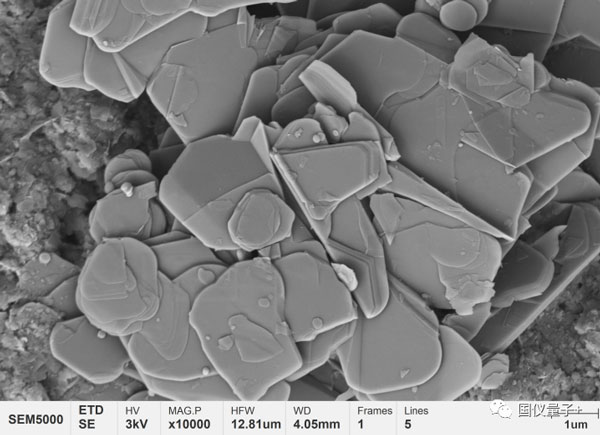 Figura 1 Morfología microscópica de cerámicas de nitruro de boro.
