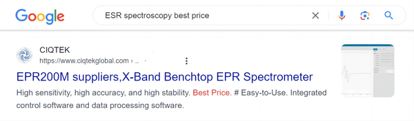 Espectroscopia de resonancia de espín electrónico al mejor precio