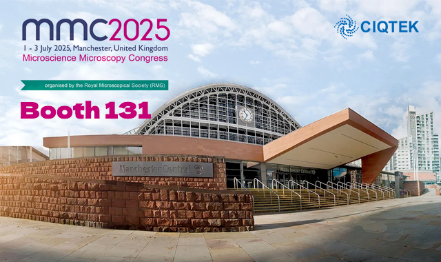 CIQTEK en el Congreso de Microciencia y Microscopía 2025 en Manchester, stand n.° 131